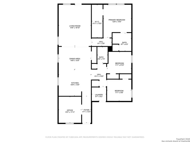 a picture of a bench in front of a window