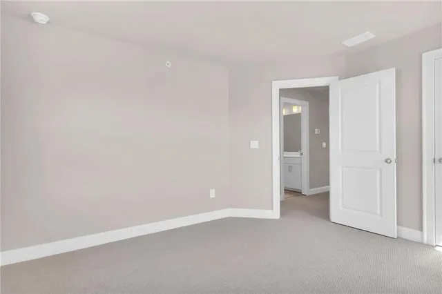 a view of an empty room