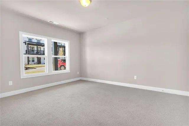 a view of a white building