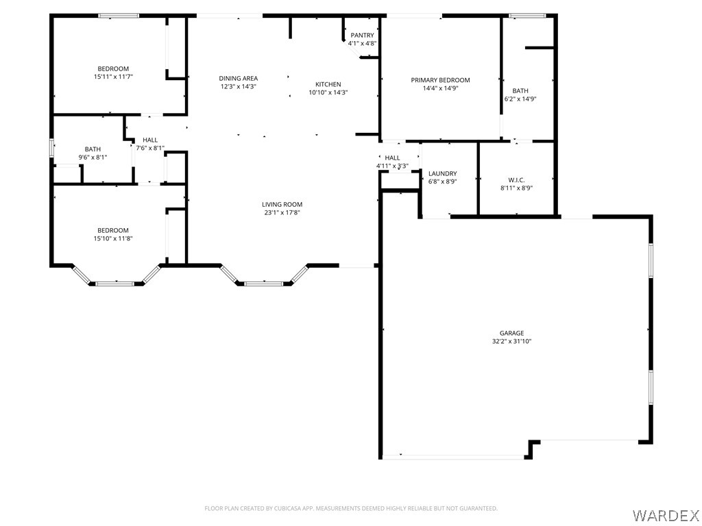 9818 North Cyrus Road Kingman, AZ 86401 - Photo 42 of 42 a picture of floor plan
