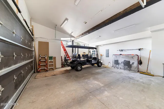 a view of car garage