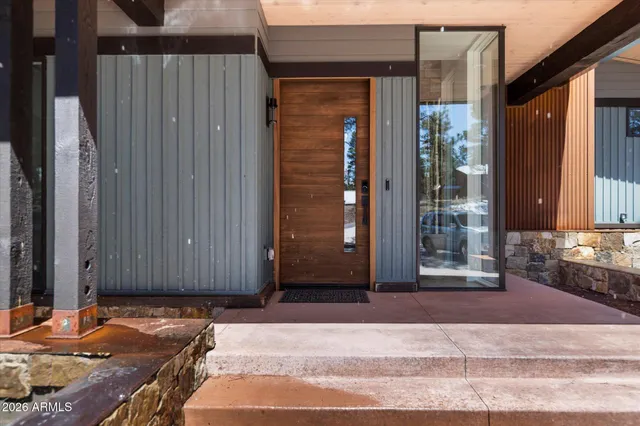 a view of entrance gate of a building