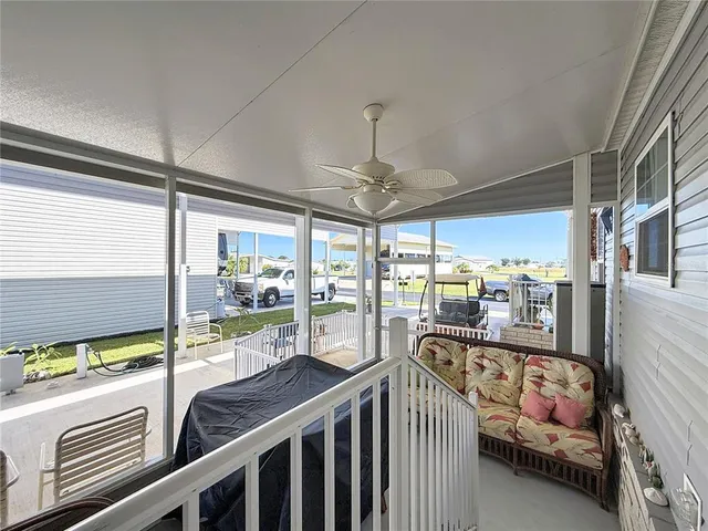 a room with furniture