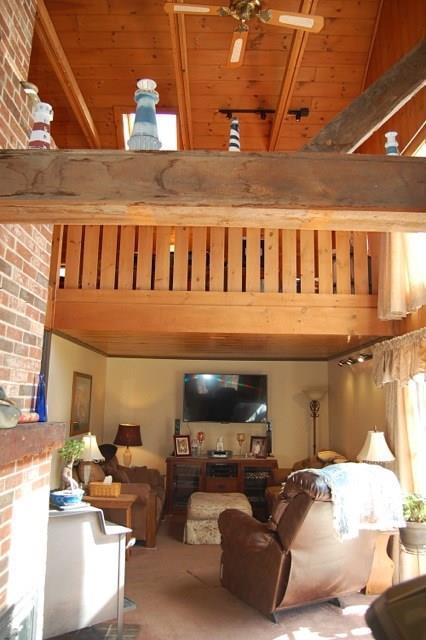 522 Shady Nook Road West Newfield, ME 04095 - Photo 9 of 30 Looking up toward loft.