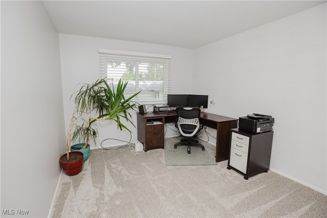16940 Howe Road Strongsville, OH 44136 - Photo 29 of 33 Home office with light carpet