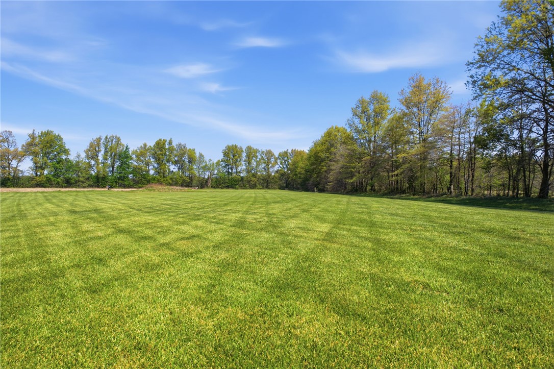 1602 Westboro Road Blanchester, OH 45107 - Photo 77 of 81 Expansive green lawn extends to a verdant tree line under a clear, bright sky.