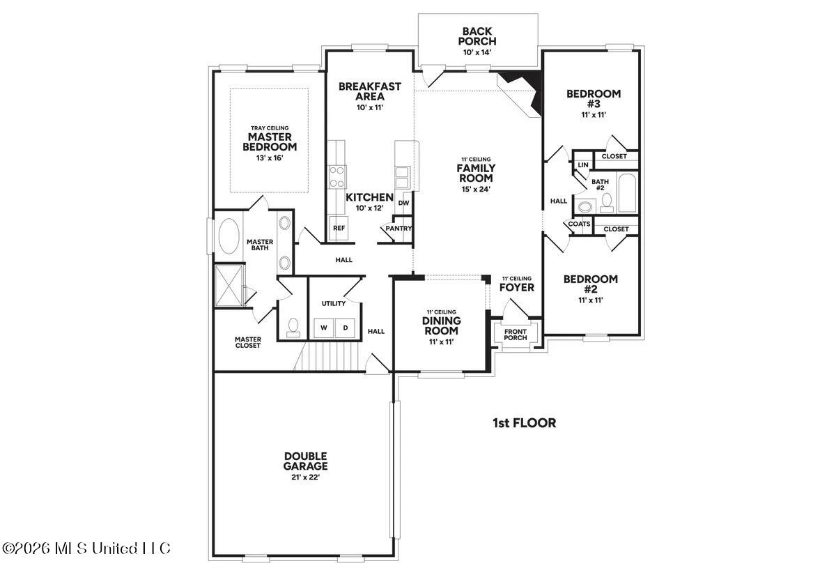 407 Kason Scott Road Hernando, MS 38632 - Photo 31 of 32 Logan B First Floorplan
