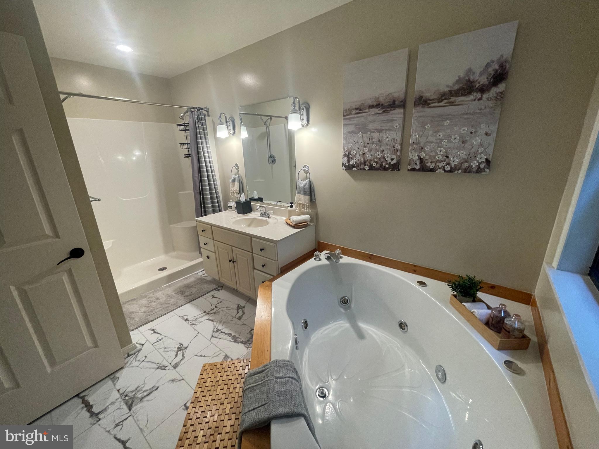 2315 Lookout Road Haymarket, VA 20169 - Photo 23 of 36 a bathroom with a sink and a mirror