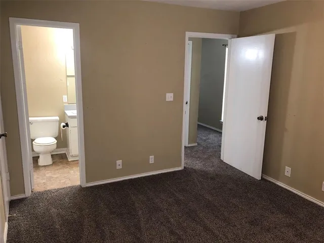 a view of a bathroom from a room