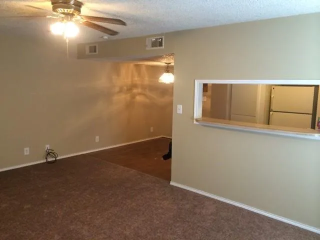 a view of an empty room