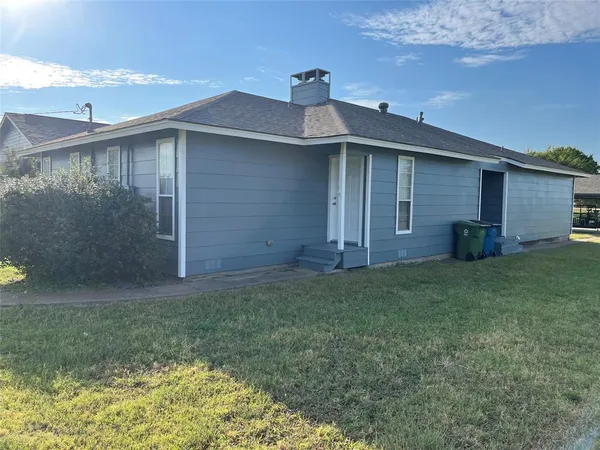 a backyard of a house