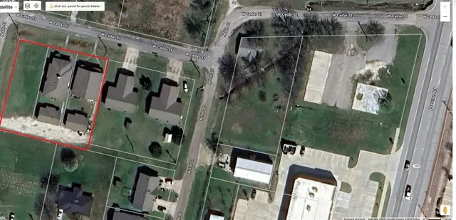 a bird view of a house