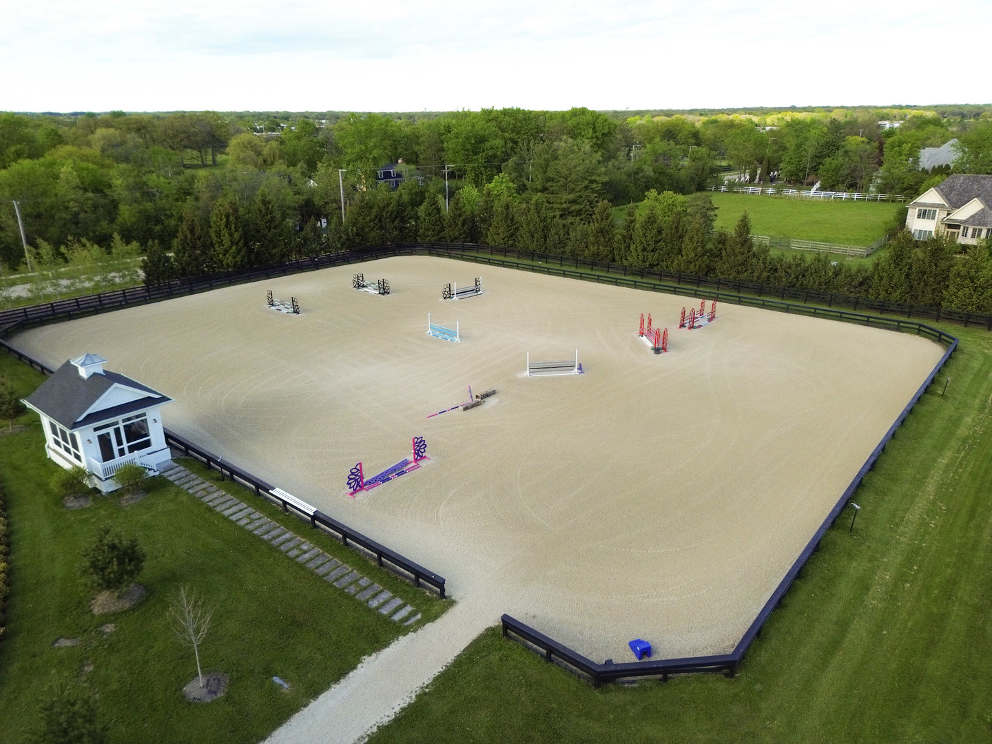 14341 West Old School Road Libertyville, IL 60048 - Photo 18 of 24 a view of a swimming pool with a yard and green space