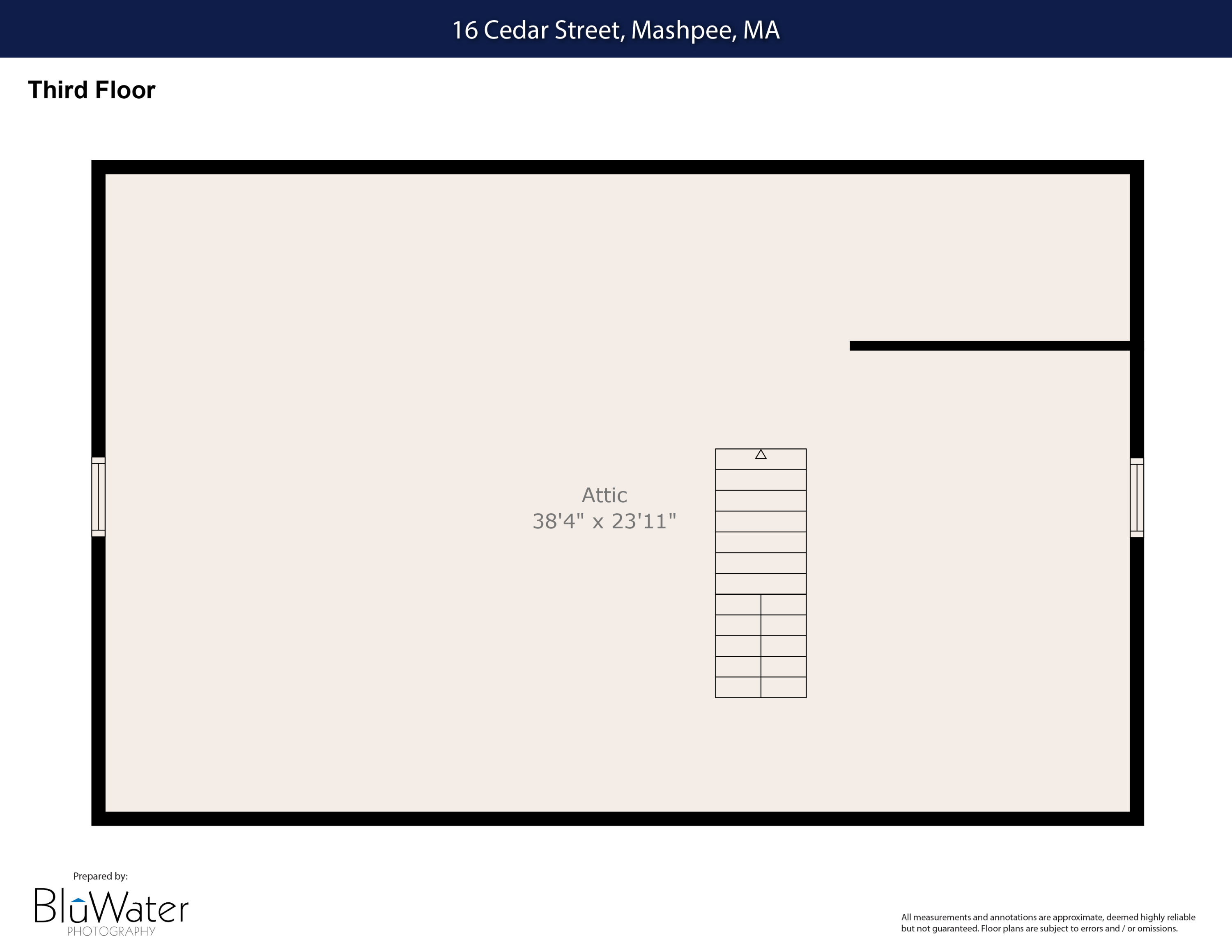 16 Cedar Street Mashpee, MA 02649 - Photo 54 of 55 Third Floor Floor Plan