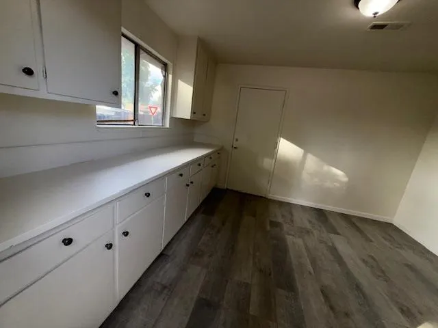 a backyard of a house