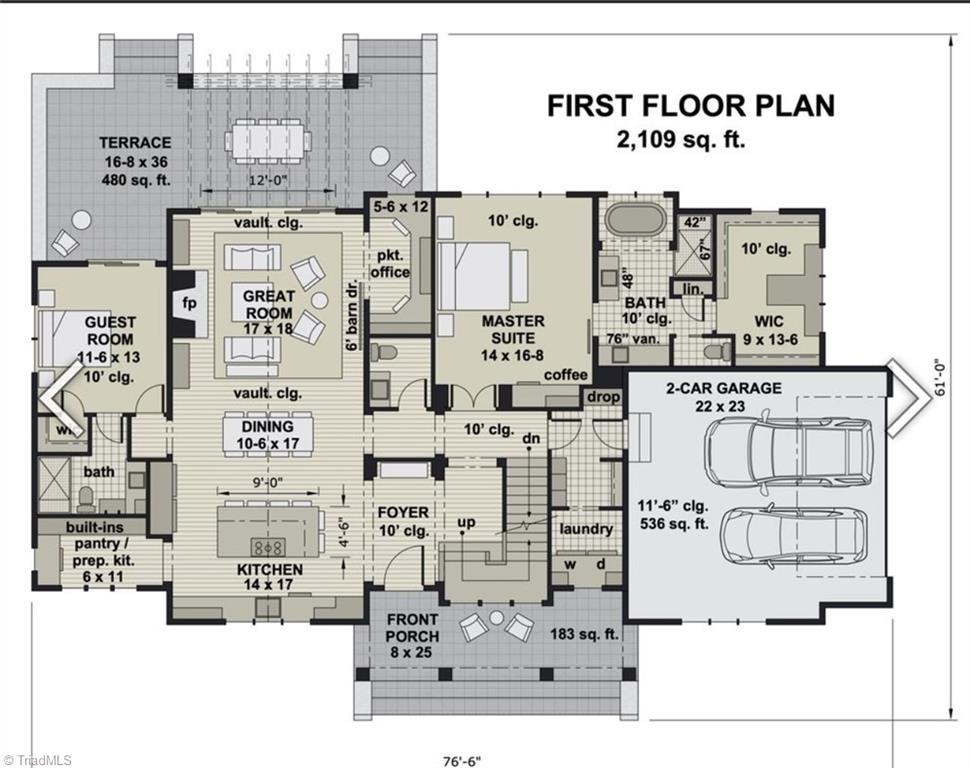 6205 Phillippi Road Julian, NC 27283 - Photo 32 of 33 Floorplan 1st level