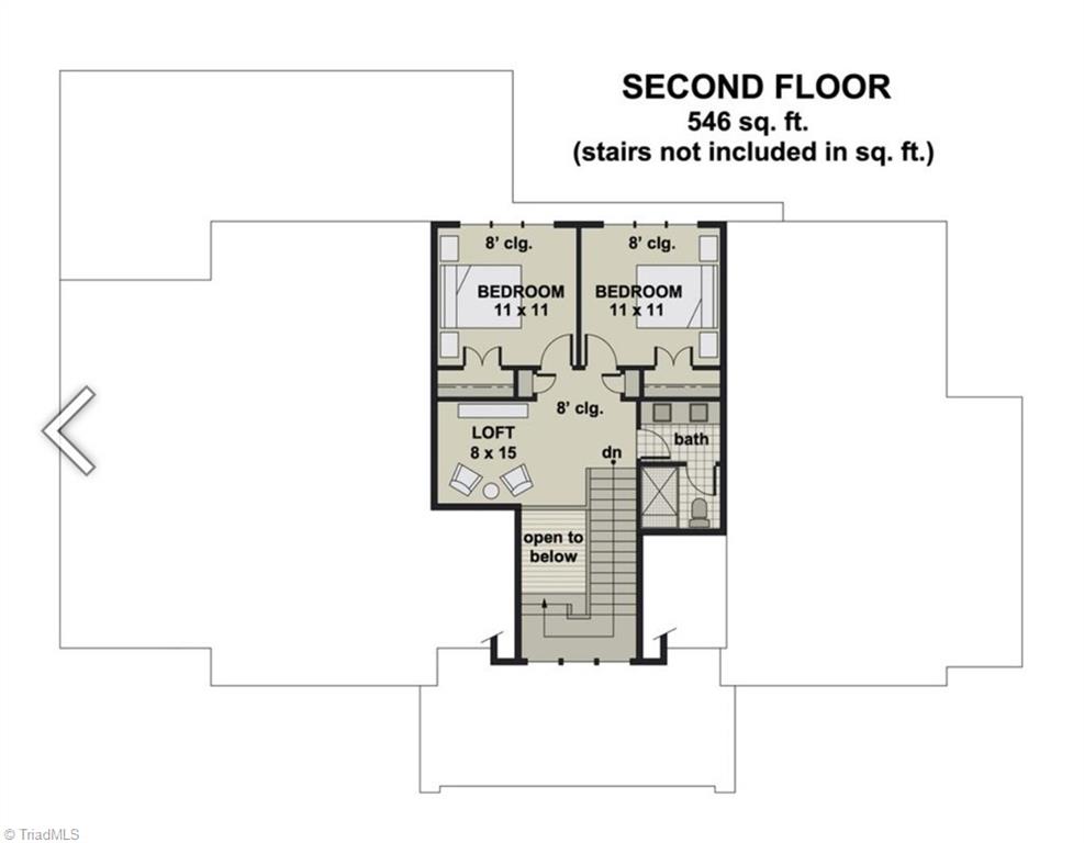6205 Phillippi Road Julian, NC 27283 - Photo 35 of 35 Floorplan upper level