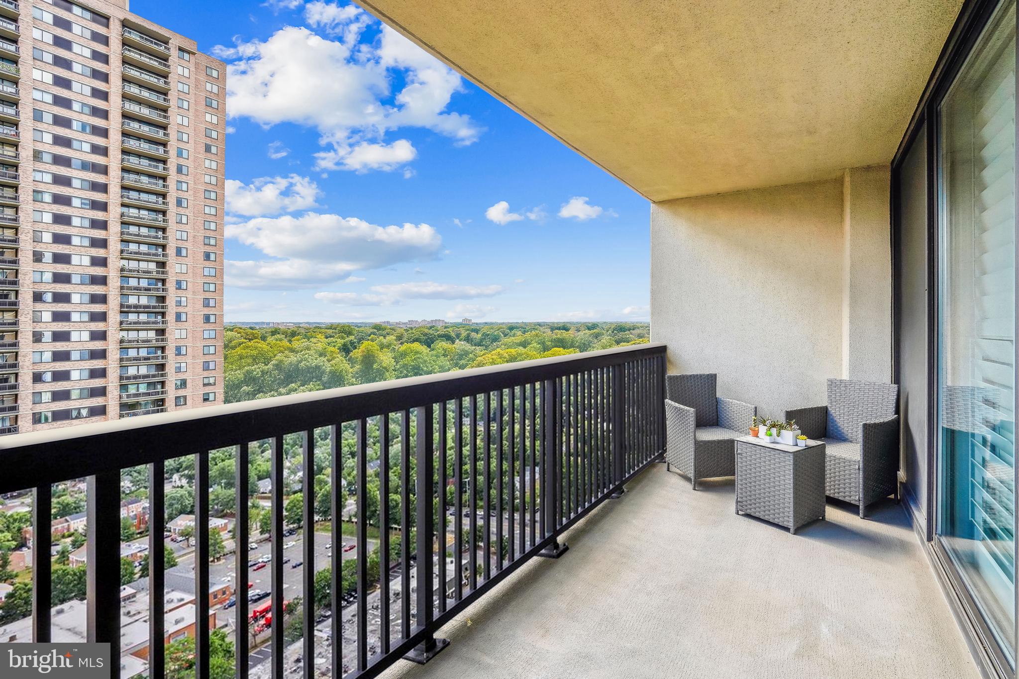 5505 Seminary Road, Unit 1018N Falls Church, VA 22041 - Photo 20 of 36 Balcony w/ Sweeping Views