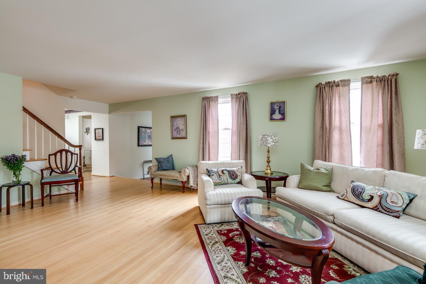 8 Tendring Road Cherry Hill, NJ 08003 - Photo 4 of 33 Bright Sunny Living Room with hardwood floors