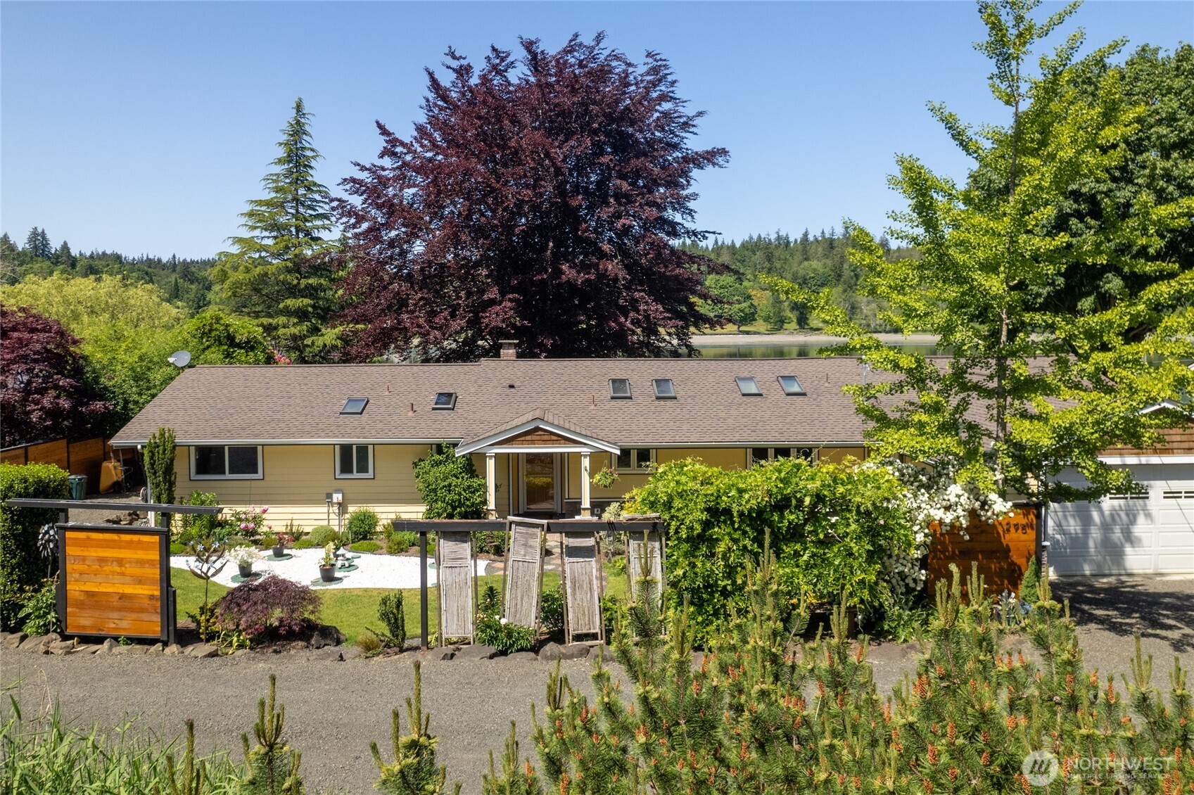 295 Southeast Bayview Road Shelton, WA 98584 - Photo 3 of 40 an aerial view of residential houses with outdoor space and street view