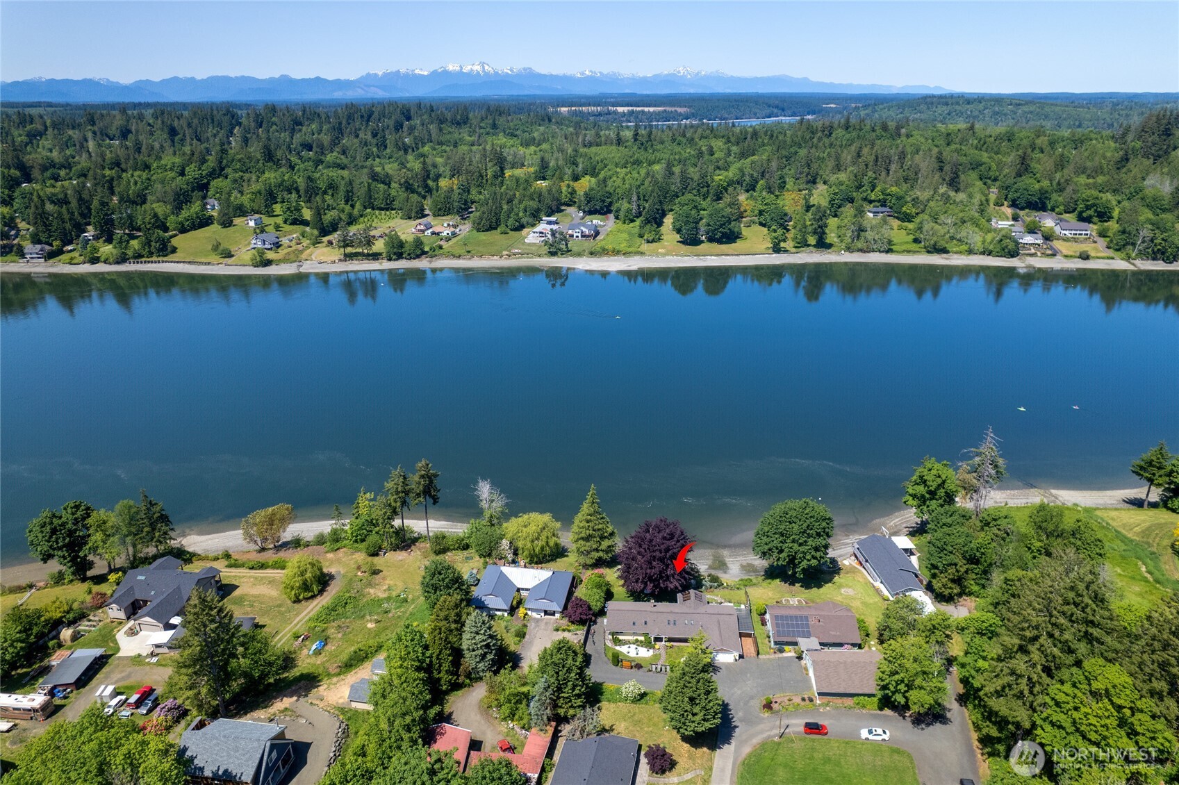295 Southeast Bayview Road Shelton, WA 98584 - Photo 40 of 40 a view of a lake with a city