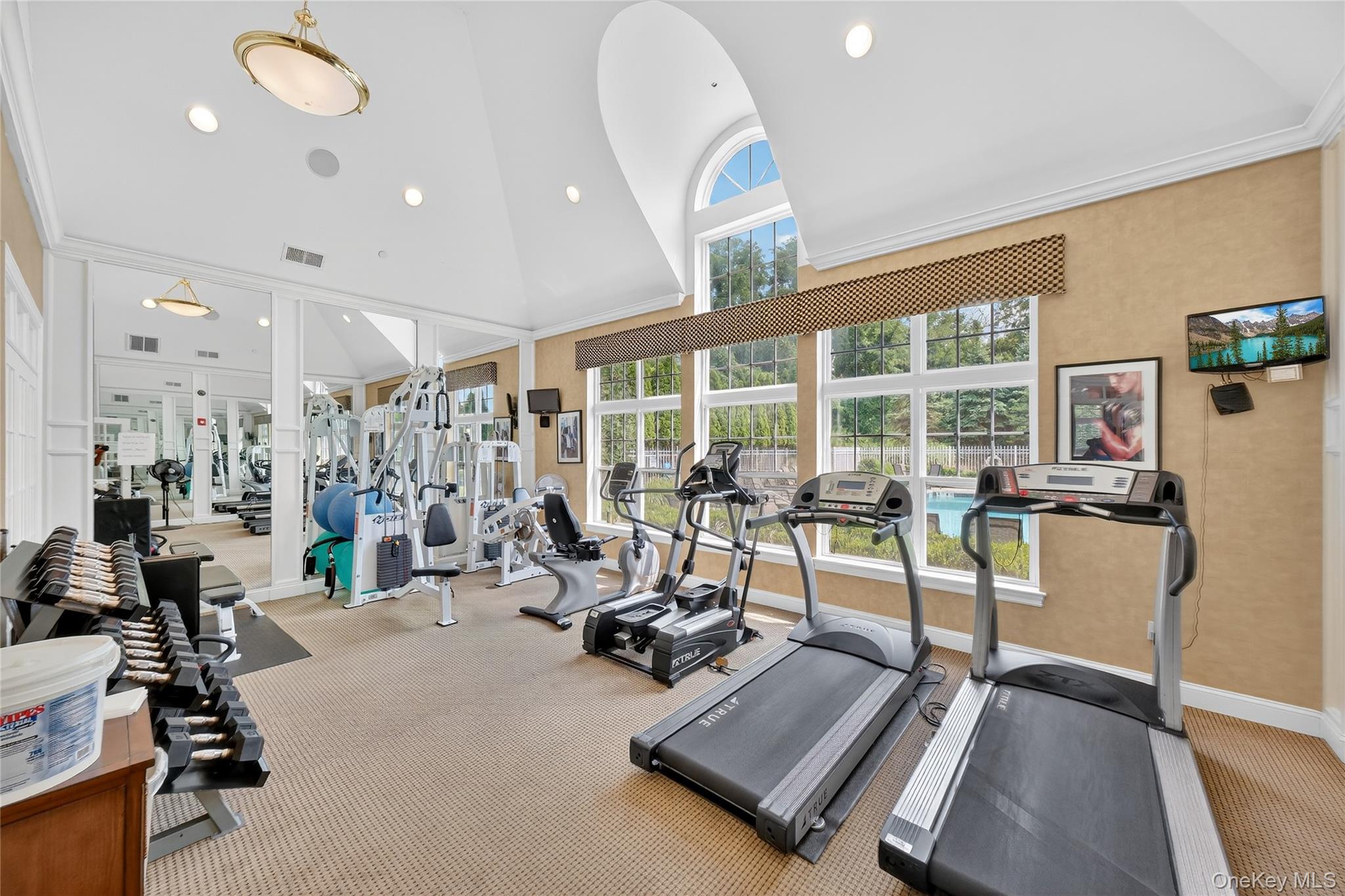 114 Hudson Pointe Drive Poughkeepsie, NY 12601 - Photo 35 of 44 a view of a room with gym equipment