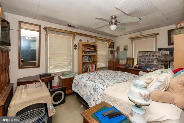 a view of a bathroom with a toilet