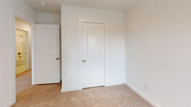 a view of an empty room