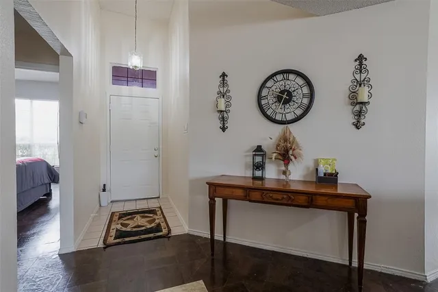 a view of a hallway with elevator