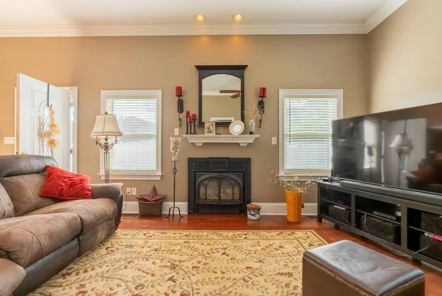 a view of a room with a view of a hallway