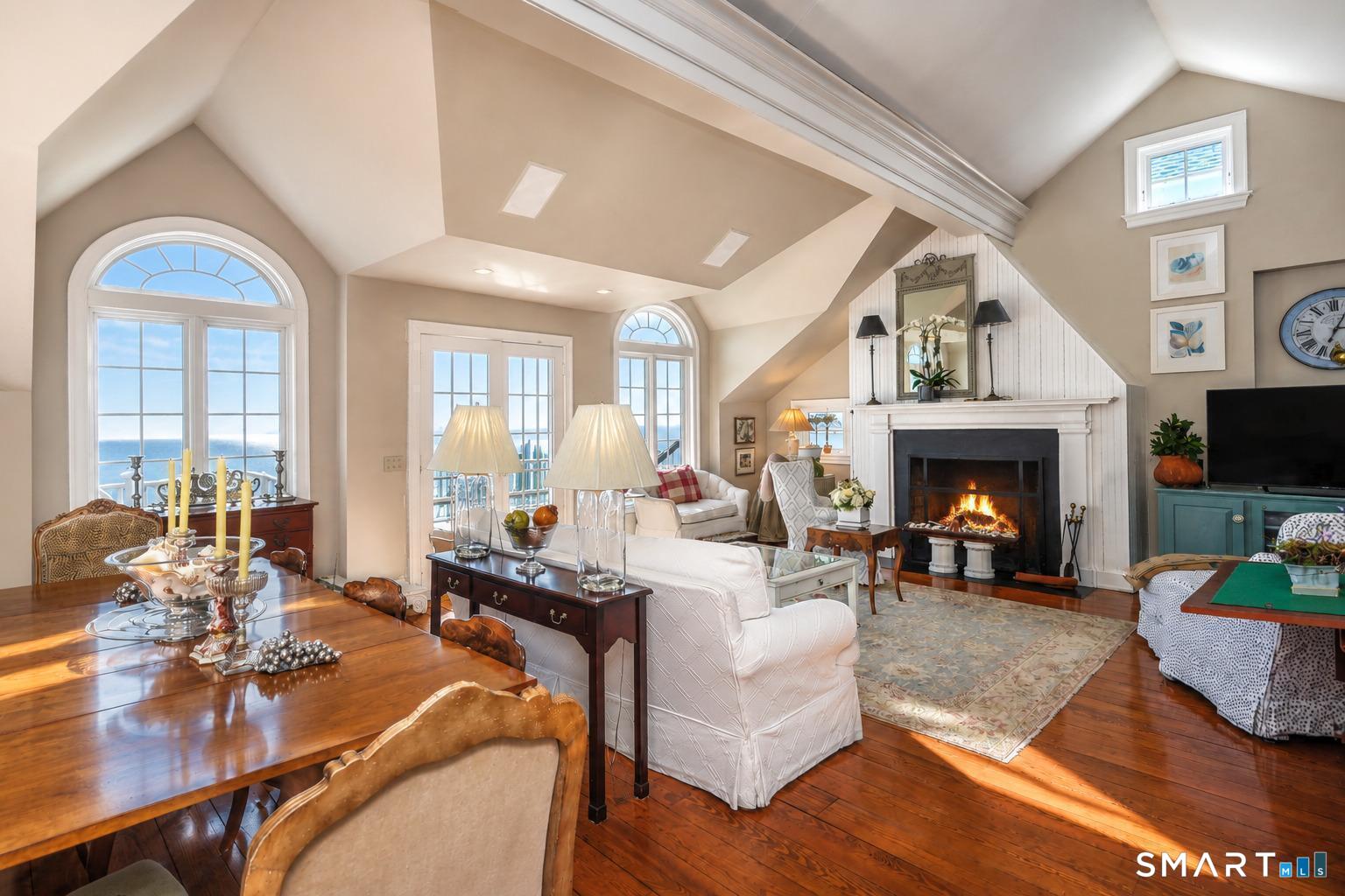 1681 Fairfield Beach Road Fairfield, CT 06824 - Photo 11 of 36 The view may draw you in, but it's the architecture that keeps your attention.