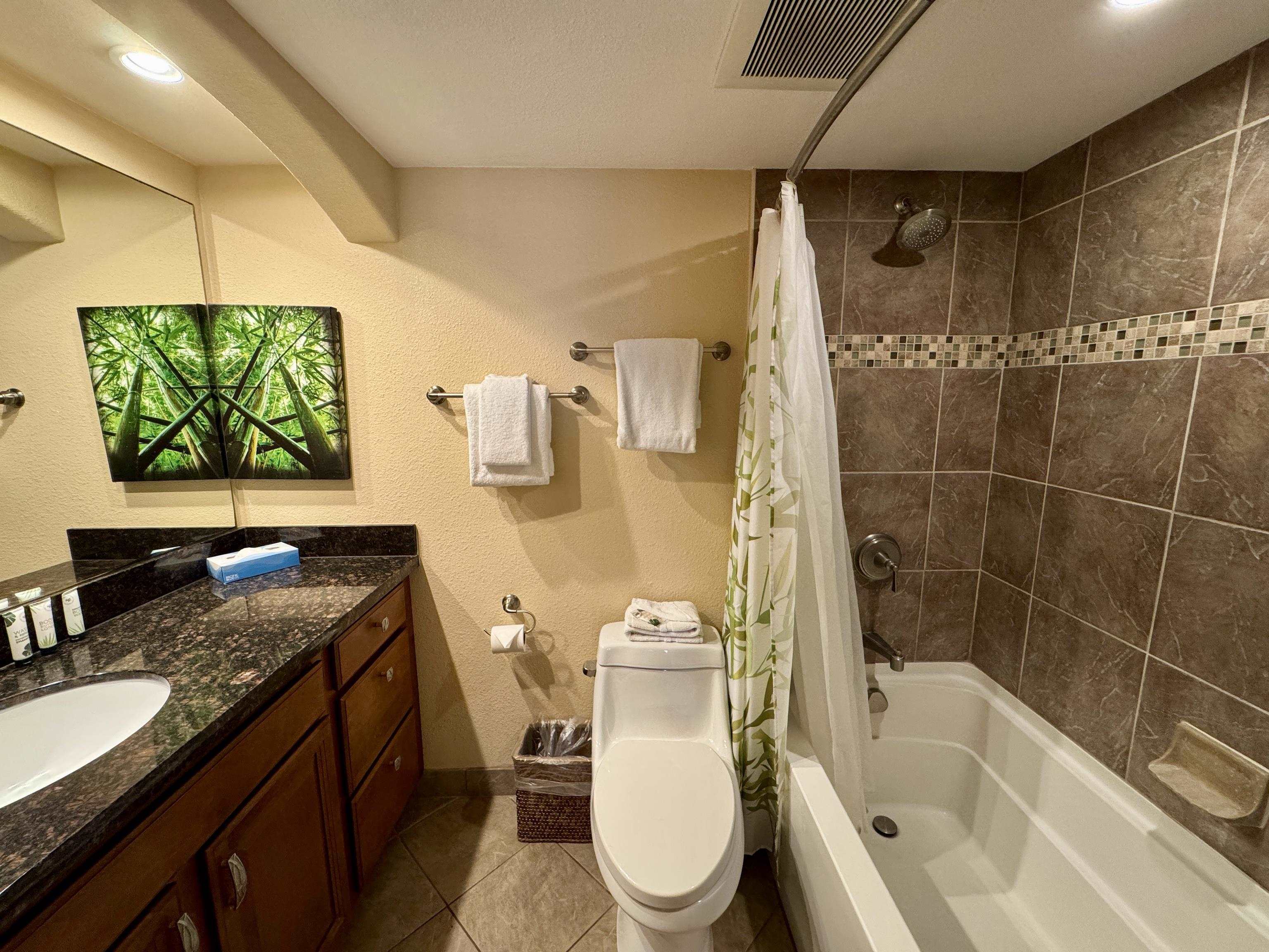 2695 South Kihei Road, Unit 10213 Kihei, HI 96753 - Photo 24 of 37 a bathroom with a granite countertop sink toilet and shower