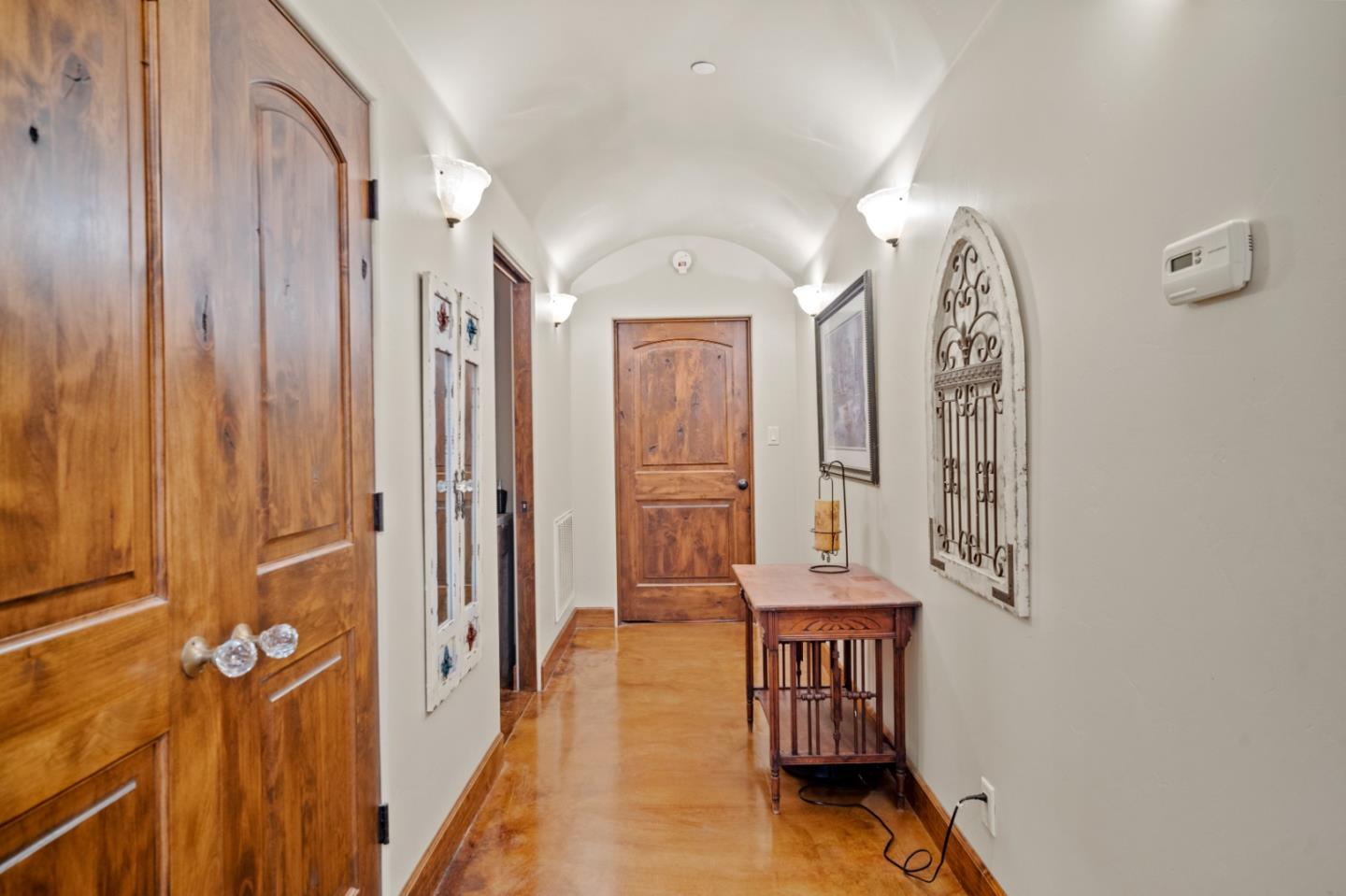 17551 Pond Derosa Lane Prunedale, CA 93907 - Photo 23 of 63 a view of a hallway with entryway wooden floor and front door