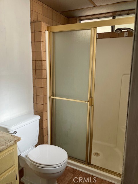 9656 Green Verdugo Drive Shadow Hills, CA 91040 - Photo 41 of 54 a bathroom with a toilet and a shower