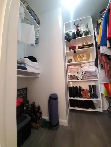 a room with storage and utility