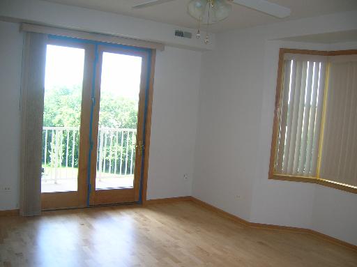 1731 Pavilion Way, Unit 408 Park Ridge, IL 60068 - Photo 9 of 16 an empty room with wooden floor and windows
