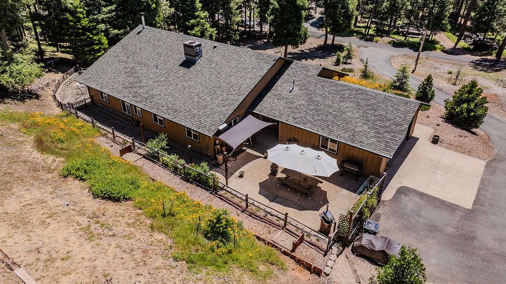 26845 Spring Court Pioneer, CA 95666 - Photo 87 of 89 an aerial view of a house with swimming pool and porch