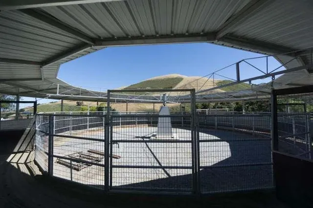 a view of a house with wooden fence