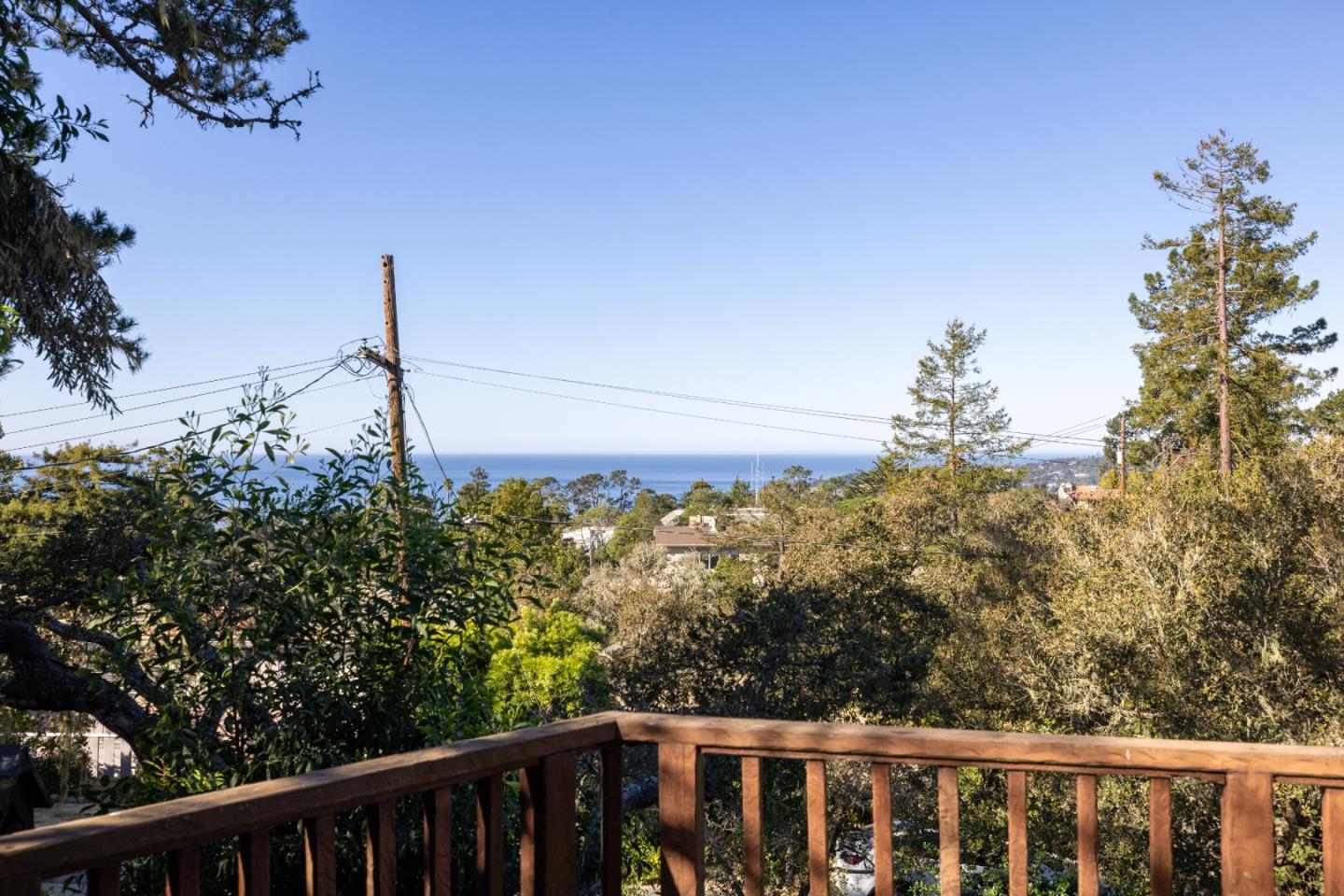 3 Santa Fe Street Carmel, CA 93923 - Photo 24 of 72 a view of a balcony with wooden fence