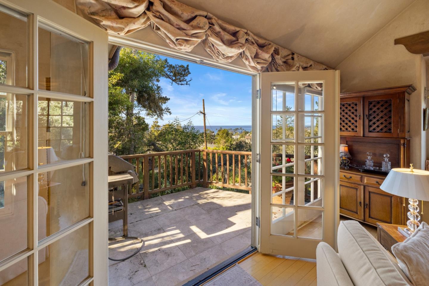 3 Santa Fe Street Carmel, CA 93923 - Photo 25 of 72 a balcony view with a glass door