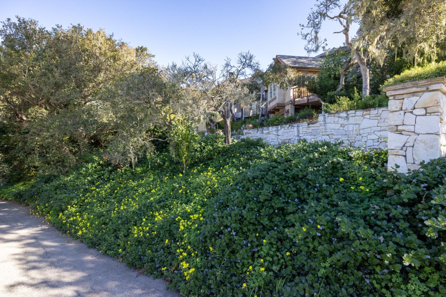 3 Santa Fe Street Carmel, CA 93923 - Photo 72 of 72 a view of a garden with a building in the background