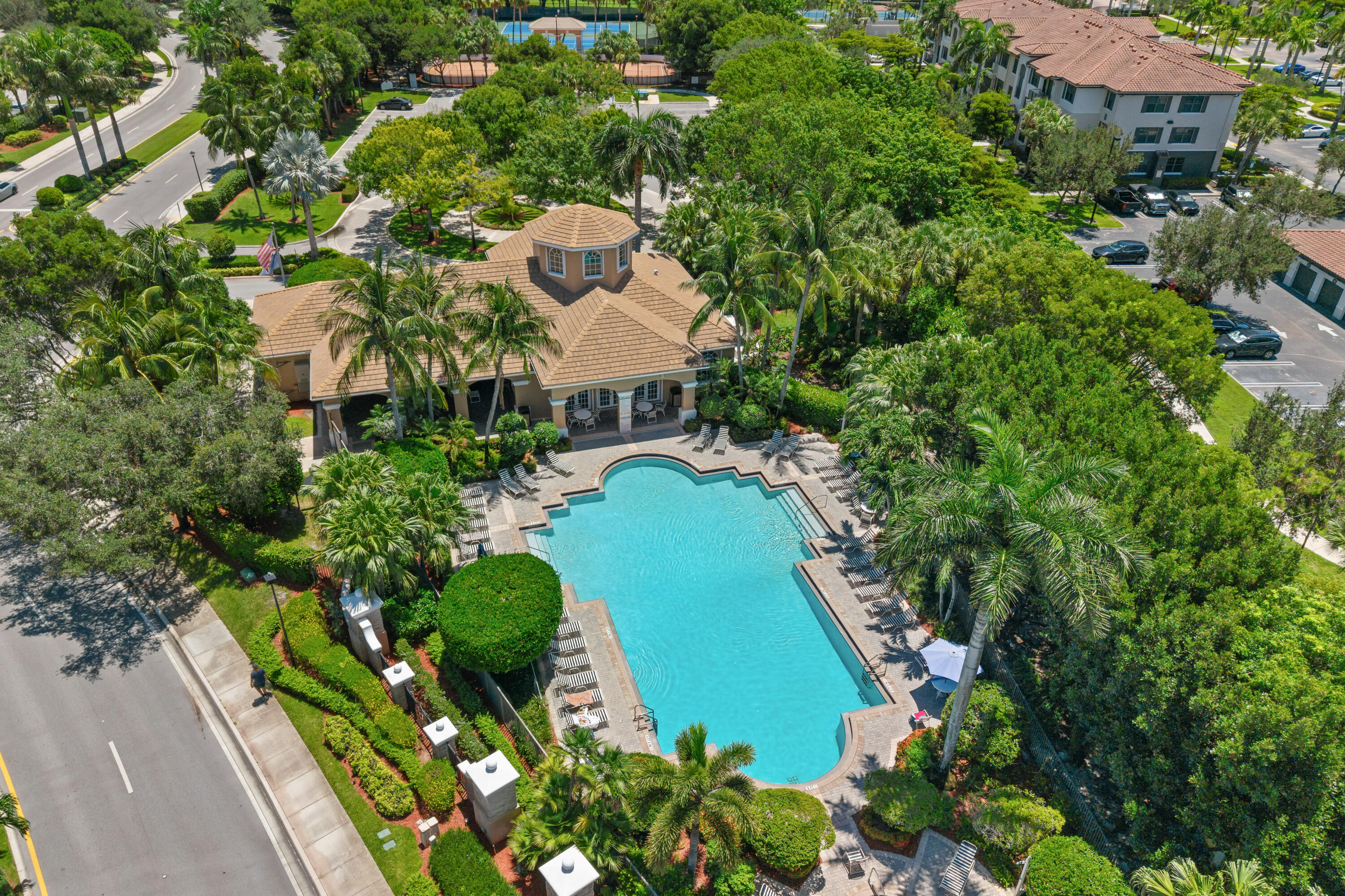 311 Berenger Walk Royal Palm Beach, FL 33414 - Photo 33 of 34 an aerial view of a house with a garden