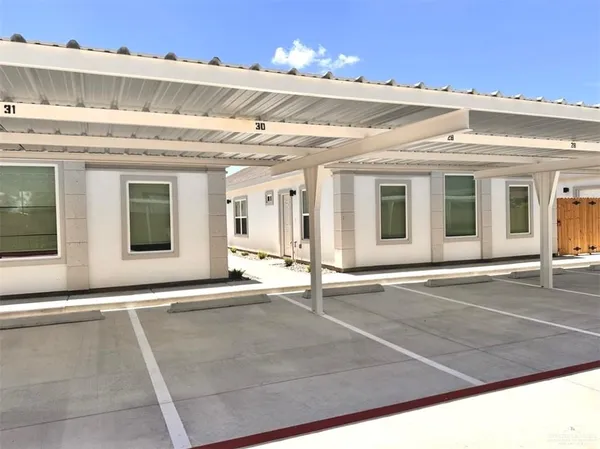 a view of a building with entryway