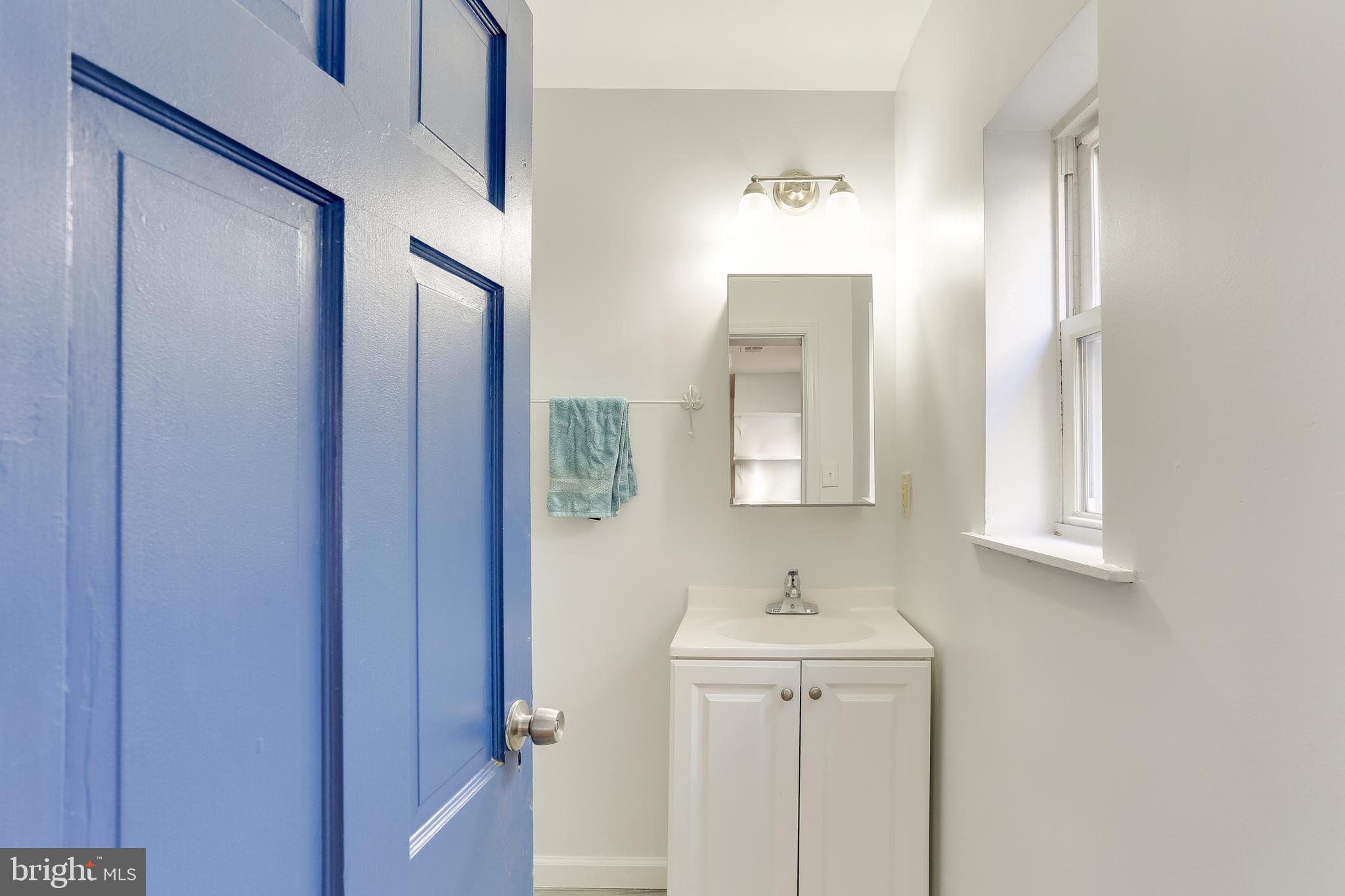 202 South Regester Street Baltimore, MD 21231 - Photo 13 of 15 a bathroom with a sink and mirror