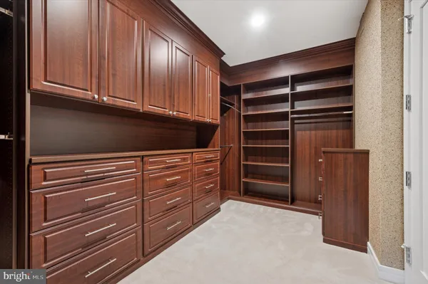 a view of walk in closet
