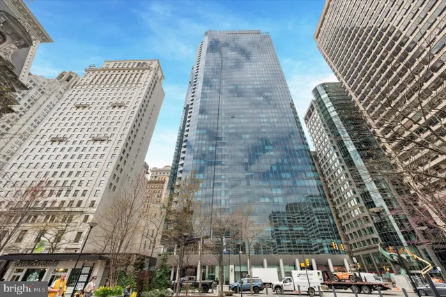 a view of a tall building