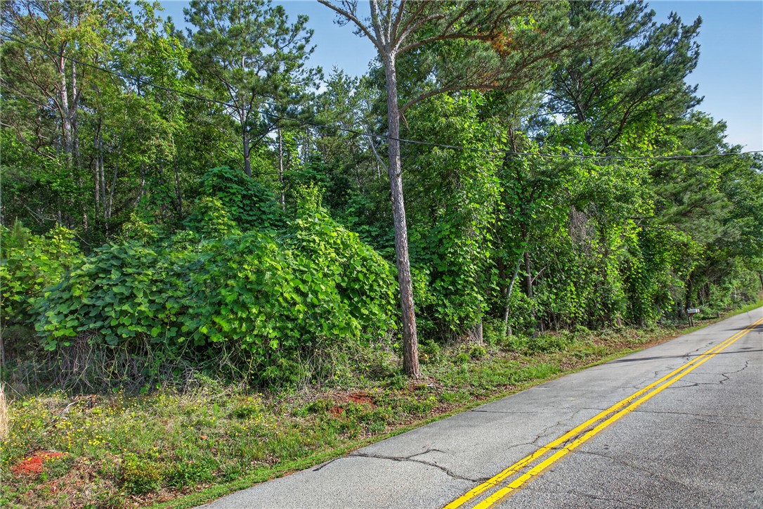 0 Barnes Road Seneca, SC 29672 - Photo 10 of 16 Mature trees and lush foliage line the edge of a quiet, rural road.