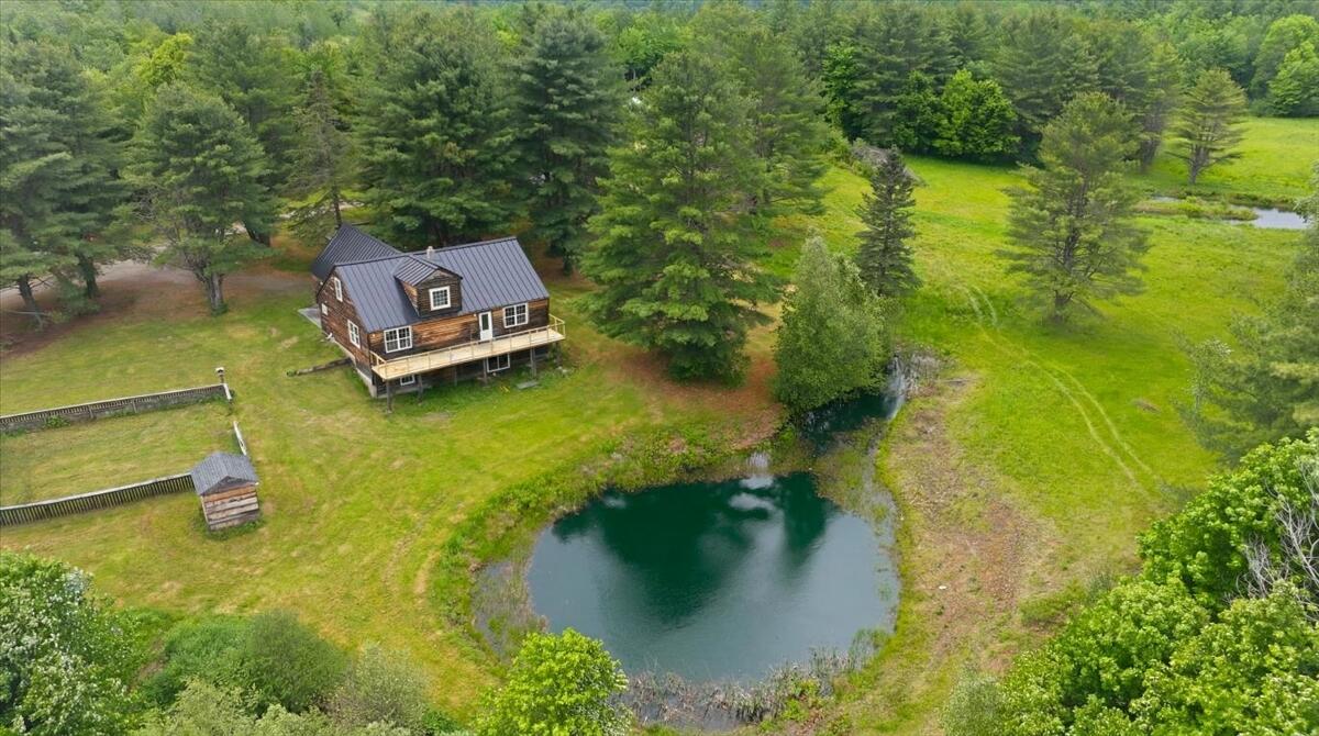 139 Lloyd Road Anson, ME 04911 - Photo 90 of 91 Aerial w/ Pond