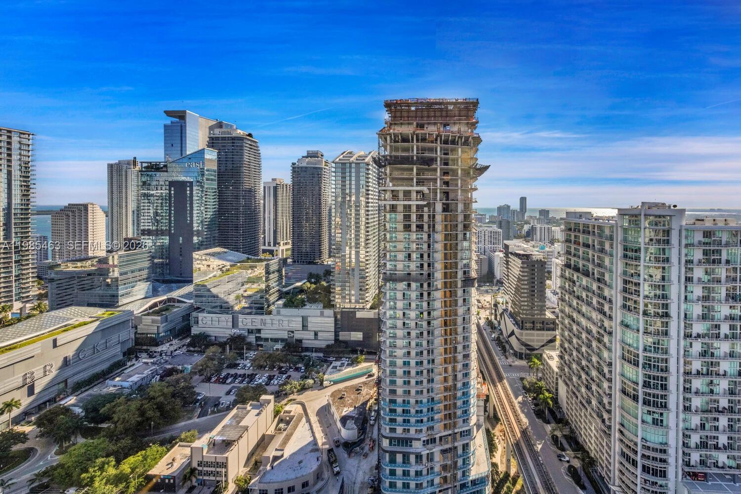 92 Southwest 3rd Street, Unit 3904 Miami, FL 33130 - Photo 27 of 30 a view of city with tall buildings