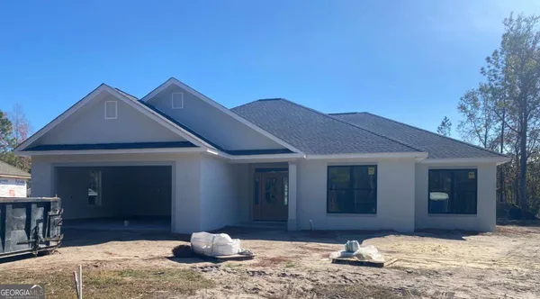 a front view of a house